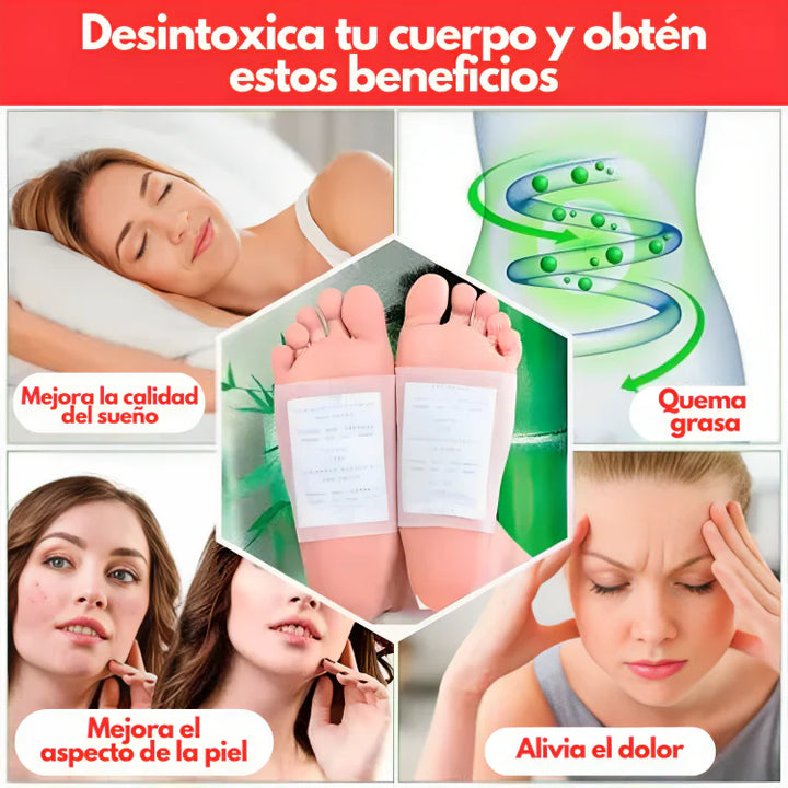 Parches Desintoxicantes X10und Limpiador Antitoxinas Detox